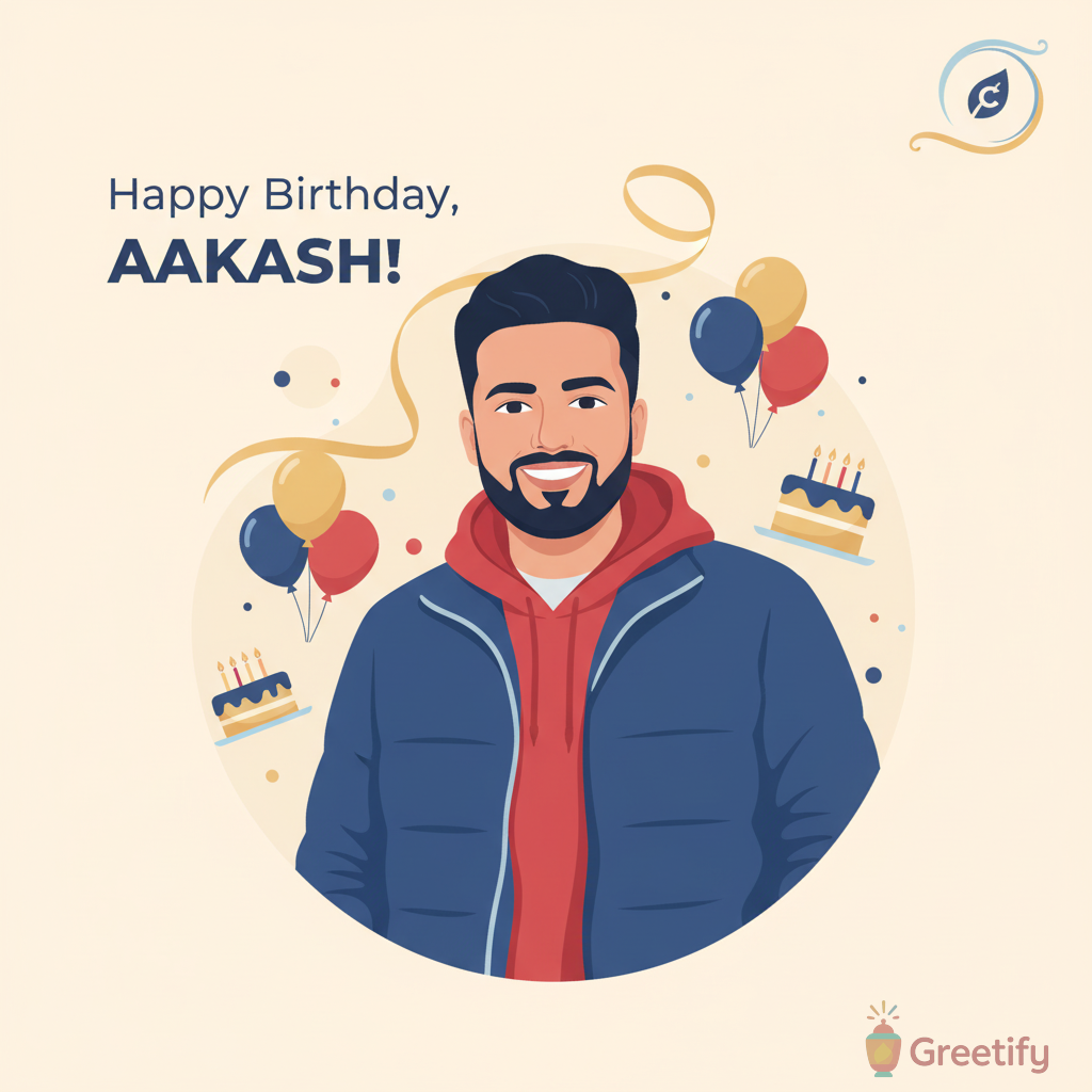 Professional birthday greeting - no template design