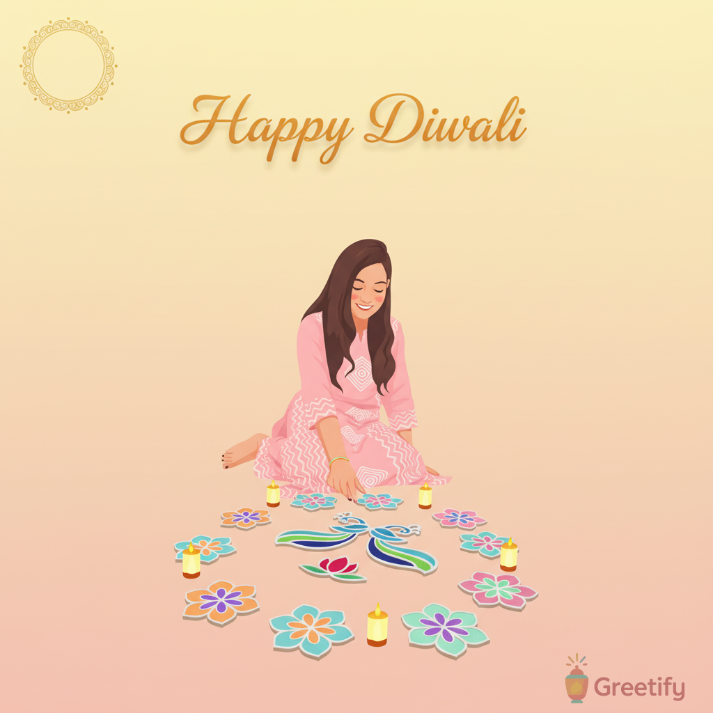 Premium Diwali festival greeting - personalized